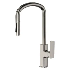 Tono Pull Out Sink Mixer, Brushed Nickel by Fienza, a Kitchen Taps & Mixers for sale on Style Sourcebook