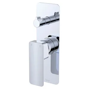 Tono Wall Diverter Mixer, Rectangular Plate, Chrome by Fienza, a Shower Heads & Mixers for sale on Style Sourcebook