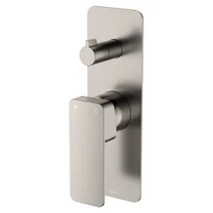 Tono Wall Diverter Mixer, Rectangular Plate, Brushed Nickel by Fienza, a Shower Heads & Mixers for sale on Style Sourcebook