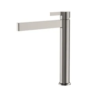 Sansa Tall Basin Mixer, Brushed Nickel by Fienza, a Bathroom Taps & Mixers for sale on Style Sourcebook