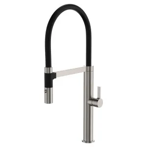 Sansa Pull Down Sink Mixer, Brushed Nickel by Fienza, a Kitchen Taps & Mixers for sale on Style Sourcebook