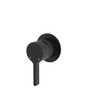 Sansa Wall Mixer, Small Round Plate, Matte Black by Fienza, a Shower Heads & Mixers for sale on Style Sourcebook