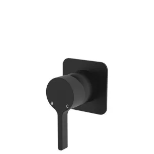 Sansa Wall Mixer, Square Plate, Matte Black by Fienza, a Shower Heads & Mixers for sale on Style Sourcebook