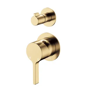 Sansa Wall Diverter Mixer, Small Round Plates, Urban Brass by Fienza, a Shower Heads & Mixers for sale on Style Sourcebook