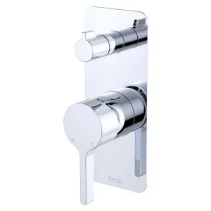 Sansa Wall Diverter Mixer, Rectangular Plate, Chrome by Fienza, a Shower Heads & Mixers for sale on Style Sourcebook