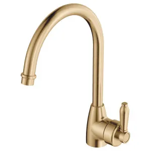 Eleanor Gooseneck Sink Mixer, Urban Brass / Urban Brass by Fienza, a Kitchen Taps & Mixers for sale on Style Sourcebook