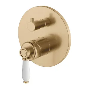 Eleanor Wall Diverter Mixer, Urban Brass / Ceramic by Fienza, a Shower Heads & Mixers for sale on Style Sourcebook