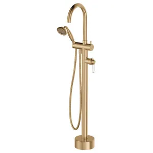 Eleanor Floor Mixer & Shower, Urban Brass / Ceramic by Fienza, a Bathroom Taps & Mixers for sale on Style Sourcebook