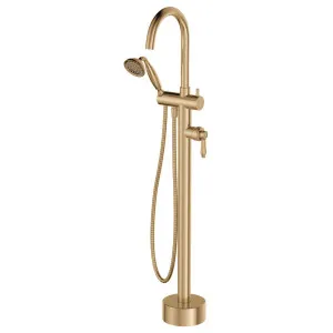 Eleanor Floor Mixer & Shower, Urban Brass / Urban Brass by Fienza, a Bathroom Taps & Mixers for sale on Style Sourcebook