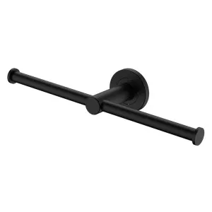 Kaya Double Toilet Roll Holder, Matte Black by Fienza, a Toilet Paper Holders for sale on Style Sourcebook