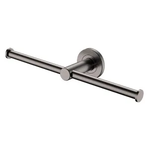 Kaya Double Toilet Roll Holder, Gun Metal by Fienza, a Toilet Paper Holders for sale on Style Sourcebook