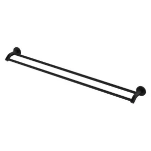 Kaya Double Towel Rail, 900mm, Matte Black by Fienza, a Towel Rails for sale on Style Sourcebook