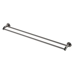 Kaya Double Towel Rail, 900mm, Gun Metal by Fienza, a Towel Rails for sale on Style Sourcebook