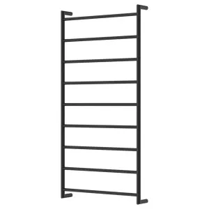 Kaya Heated Towel Rail, 600 x 1200mm, Matte Black by Fienza, a Towel Rails for sale on Style Sourcebook