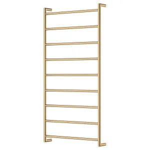 Kaya Heated Towel Rail, 600 x 1200mm, Urban Brass by Fienza, a Towel Rails for sale on Style Sourcebook