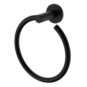 Kaya Hand Towel Ring, Matte Black by Fienza, a Towel Rails for sale on Style Sourcebook