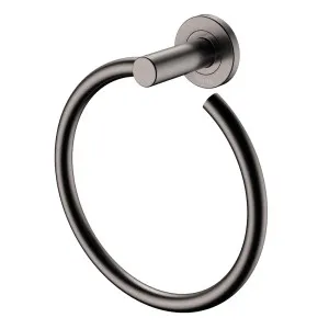 Kaya Hand Towel Ring, Gun Metal by Fienza, a Towel Rails for sale on Style Sourcebook