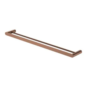 Empire Slim Double Towel Rail, 800mm, Brushed Copper by Fienza, a Towel Rails for sale on Style Sourcebook