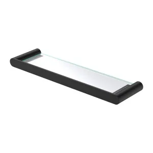 Empire Slim Glass Shelf, Matte Black by Fienza, a Shelves & Hooks for sale on Style Sourcebook