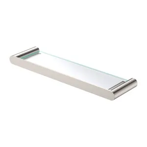 Empire Slim Glass Shelf, Brushed Nickel by Fienza, a Shelves & Hooks for sale on Style Sourcebook