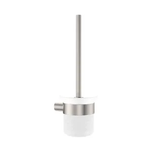 Empire Slim Toilet Brush & Holder, Brushed Nickel by Fienza, a Toilet Paper Holders for sale on Style Sourcebook