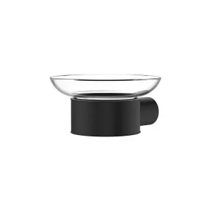 Empire Slim Glass Soap Dish, Matte Black by Fienza, a Soap Dishes & Dispensers for sale on Style Sourcebook