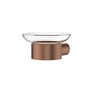 Empire Slim Glass Soap Dish, Brushed Copper by Fienza, a Soap Dishes & Dispensers for sale on Style Sourcebook