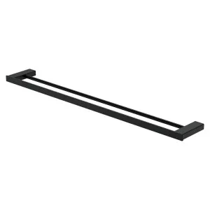 Tono Double Towel Rail, 810 mm, Matte Black by Fienza, a Towel Rails for sale on Style Sourcebook