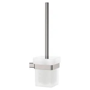 Tono Toilet Brush & Holder, Brushed Nickel by Fienza, a Toilet Paper Holders for sale on Style Sourcebook