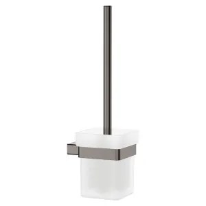 Tono Toilet Brush & Holder, Gun Metal by Fienza, a Toilet Paper Holders for sale on Style Sourcebook