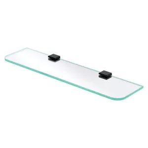 Tono Glass Shelf, Matte Black by Fienza, a Shelves & Hooks for sale on Style Sourcebook