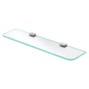 Tono Glass Shelf, Brushed Nickel by Fienza, a Shelves & Hooks for sale on Style Sourcebook