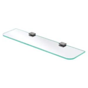 Tono Glass Shelf, Gun Metal by Fienza, a Shelves & Hooks for sale on Style Sourcebook