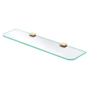 Tono Glass Shelf, Urban Brass by Fienza, a Shelves & Hooks for sale on Style Sourcebook