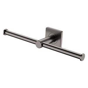 Sansa Double Toilet Roll Holder, Gun Metal by Fienza, a Toilet Paper Holders for sale on Style Sourcebook