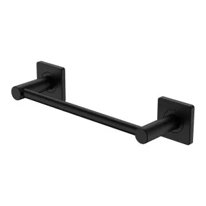 Sansa Single Towel Rail, 300mm, Matte Black by Fienza, a Towel Rails for sale on Style Sourcebook