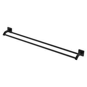 Sansa Double Towel Rail, 900mm, Matte Black by Fienza, a Towel Rails for sale on Style Sourcebook