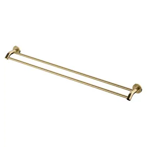 Axle 900mm Double Towel Rail, Urban Brass by Fienza, a Towel Rails for sale on Style Sourcebook