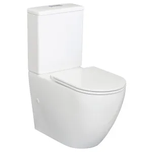 Alix Back-to-Wall Toilet Suite, Gloss White with Slim Seat by Fienza, a Toilets & Bidets for sale on Style Sourcebook