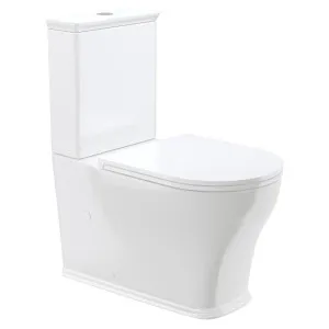 Lillian Tornado Flush Back-to-Wall Toilet Suite, Gloss White with Slim Seat by Fienza, a Toilets & Bidets for sale on Style Sourcebook