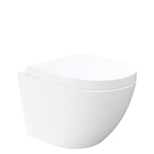 Koko Tornado Flush Wall Hung Toilet Suite, Gloss White by Fienza, a Toilets & Bidets for sale on Style Sourcebook