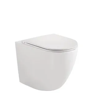 Koko Tornado Flush Wall-Faced Toilet Suite, Gloss White with Slim Seat by Fienza, a Toilets & Bidets for sale on Style Sourcebook