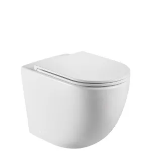 Koko Tornado Flush Wall-Faced Toilet Suite, Matte White with Slim Seat by Fienza, a Toilets & Bidets for sale on Style Sourcebook