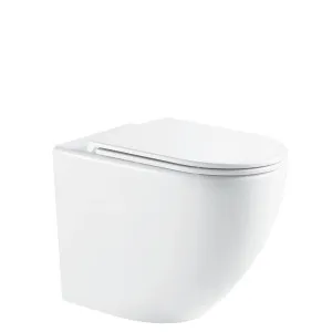 Alix Ambulant Wall-Faced Toilet Suite, Gloss White with Slim Seat by Fienza, a Toilets & Bidets for sale on Style Sourcebook