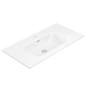 Joli Gloss Full Depth Ceramic Basin Top 900mm 1TH by Fienza, a Basins for sale on Style Sourcebook