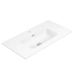 Joli Matte Full Depth Ceramic Basin Top 900mm 1TH by Fienza, a Basins for sale on Style Sourcebook