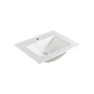 Vanessa Full Depth Poly-Marble Basin Top 600 by Fienza, a Basins for sale on Style Sourcebook