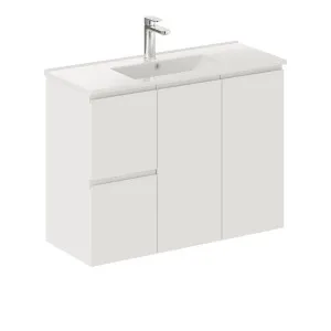 Siska Slim 900 Wall-Hung Vanity, Left Drawers by Fienza, a Vanities for sale on Style Sourcebook