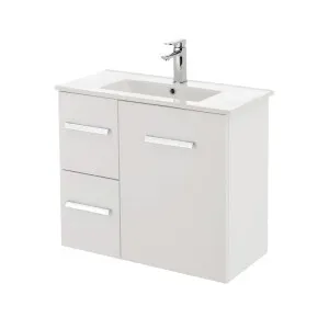 Delgado Slim 750 Wall-Hung Vanity, Left Drawers by Fienza, a Vanities for sale on Style Sourcebook