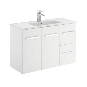 Delgado Slim 900 Wall-Hung Vanity, Right Drawers by Fienza, a Vanities for sale on Style Sourcebook